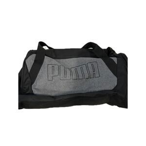 Puma Training Black Gray Duffel Bag 20"x12"x10"